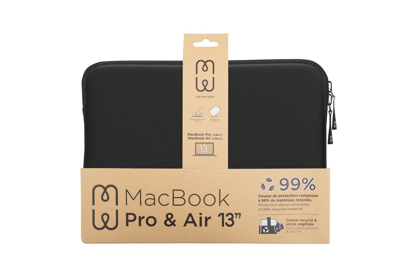 Housse ²Life pour MacBook Air/Pro 13″ - Noir